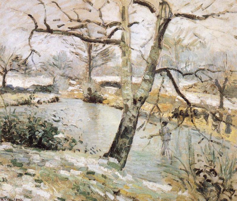 Camille Pissarro Winter scenery oil painting picture